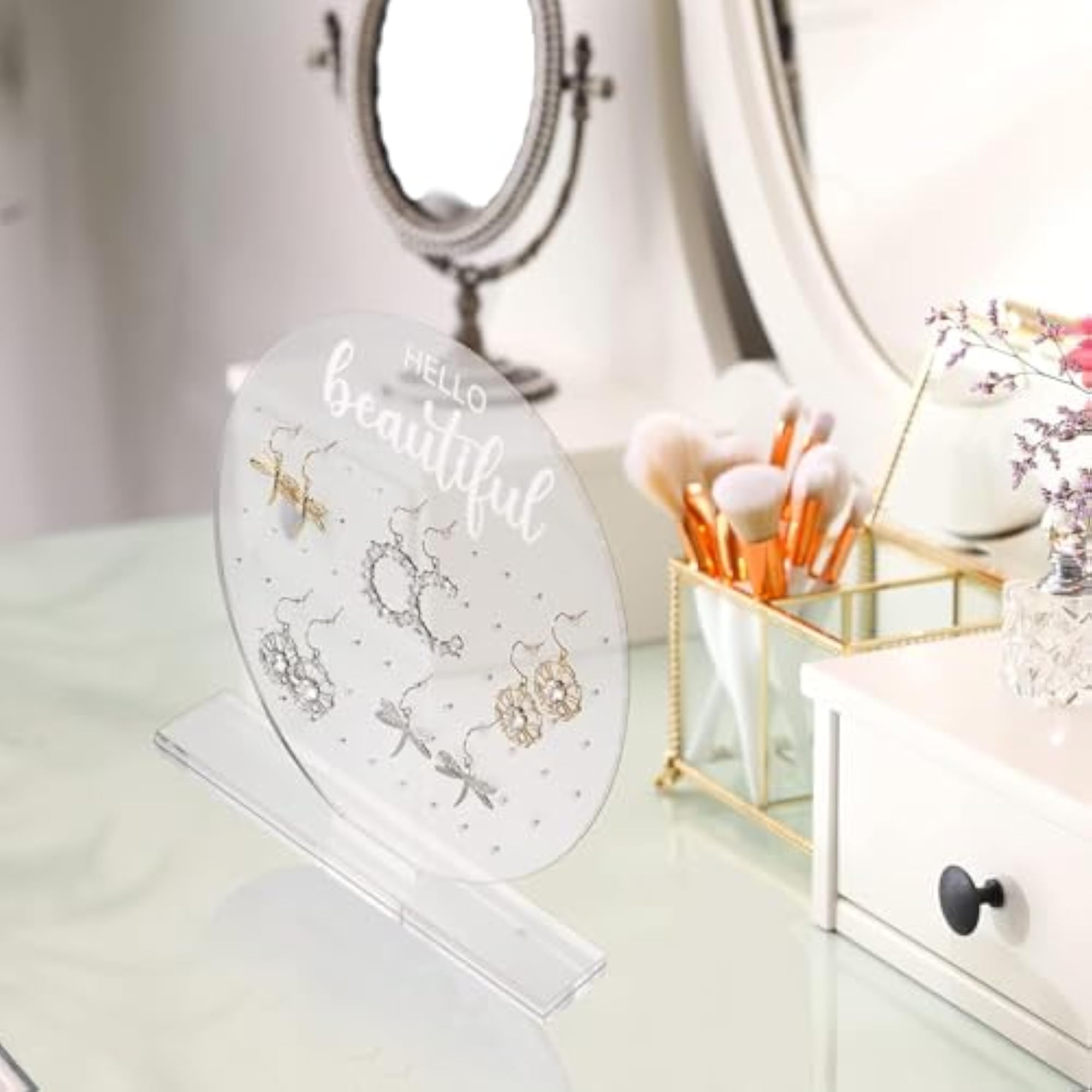 Acrylic Jewellery Display Stand Earring Holder Organizer